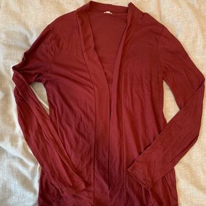 J.Crew burgundy cardigan